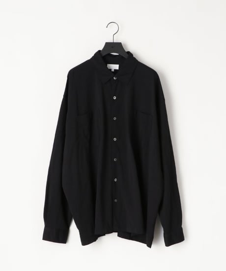 【KANEMASA PHIL.（カネマサ フィル）】 36G Nylon Balise Shirt -BLACK DYE