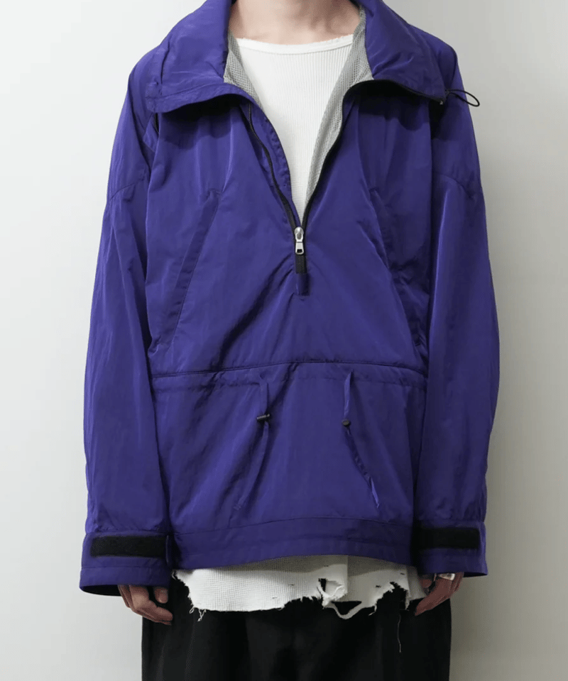 ANCELLM NYLON PULLOVER JACKET 1 未使用 NYLON PULLOVER JACKET(BLACK) – ANCELLM