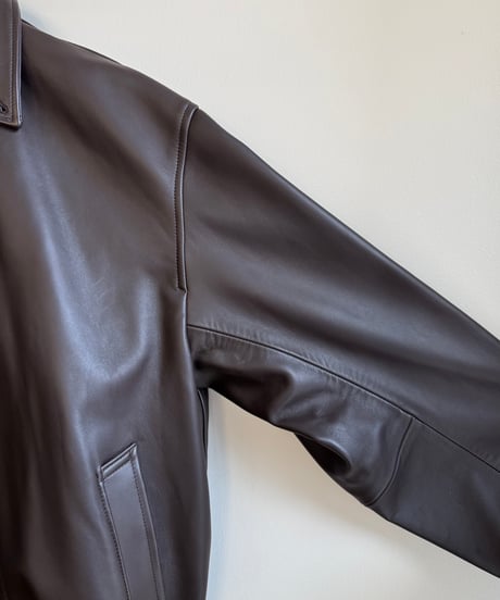 【YOKO SAKAMOTO（ヨーコサカモト）】ZIP BLOUSON -BROWN（ HIMALAYAN SHEEP）