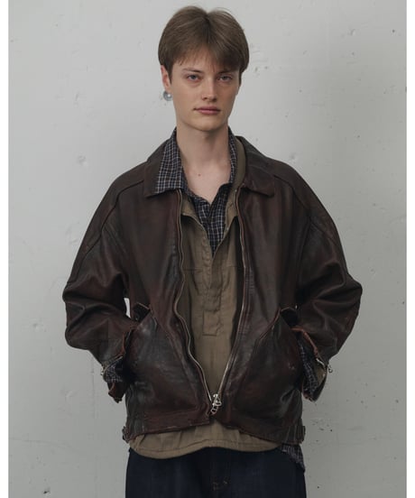 【ANCELLM（アンセルム）】LEATHER JACKET