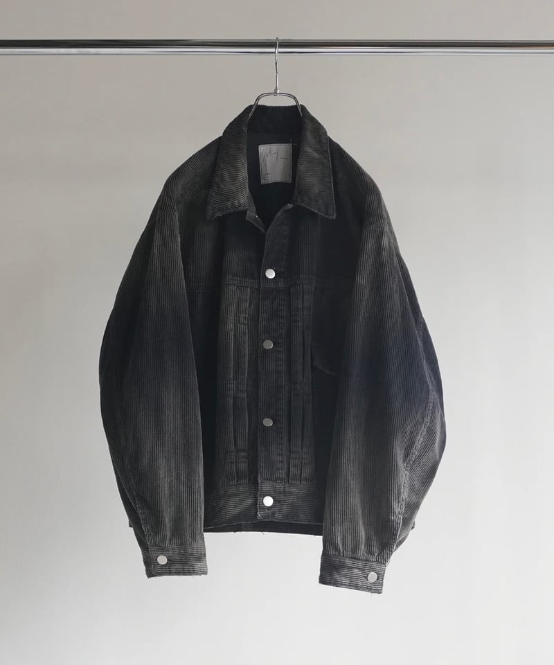 ANCELLM（アンセルム）】CORDED VELVETEEN JACKET -BLACK-