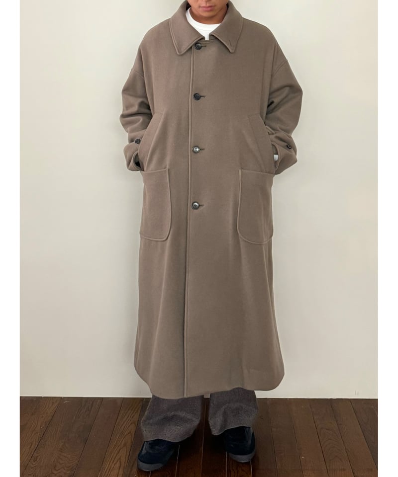 VOAAOV S100 WOOL BEAVER Trench Coat