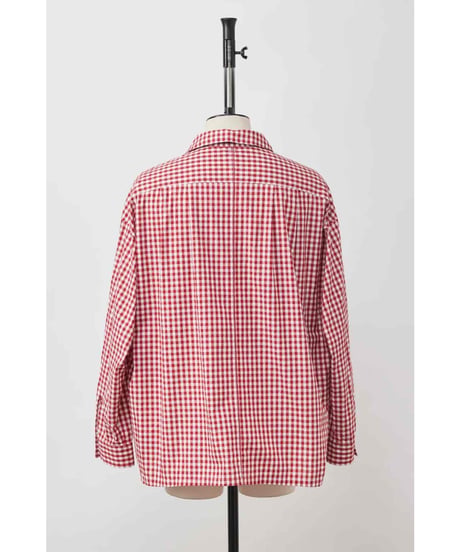 【SHINYAKOZUKA（シンヤコヅカ）】ROOMY SHIRT　− RED GINGHAM