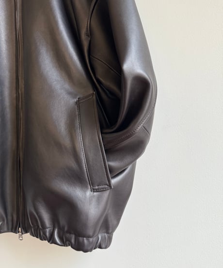 【YOKO SAKAMOTO（ヨーコサカモト）】ZIP BLOUSON -BLACK（ HIMALAYAN SHEEP）
