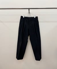 【YOKO SAKAMOTO（ヨーコサカモト）】DOUBLE PLEATED TROUSERS 　-BLACK