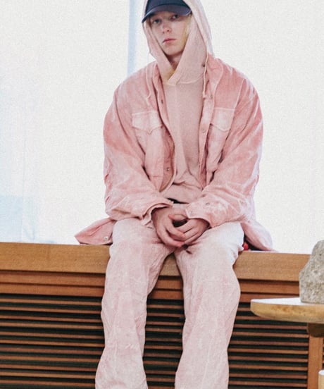 【INNAT（インアット）】MESH HOODIE -PINK