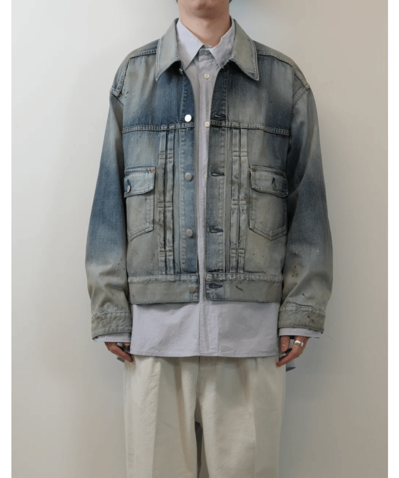 ジャケット・アウター ANCELLM 25SS AGING DENIM JACKET 2025SS】 ANCELLM (アンセルム) 