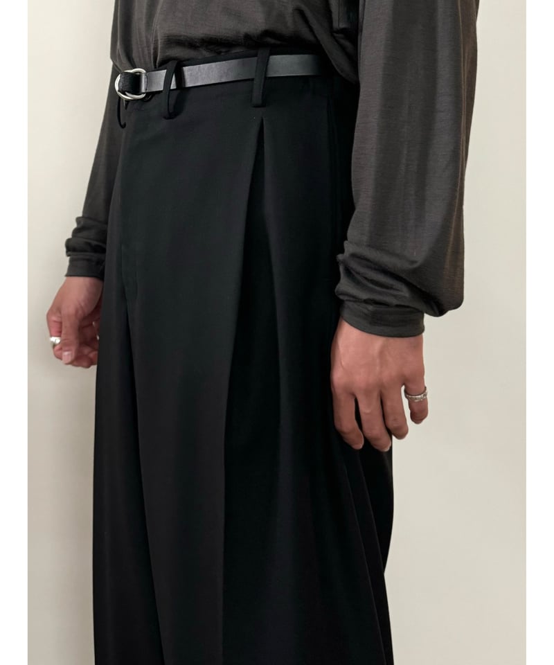 nonnotte（ノノット）】Draping Crotch Box Pleats Trous