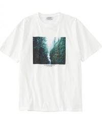 【POET MEETS DUBWISE（ポエトミーツダブワイズ） 】CANADIAN ROCKIES T-Shirt　−WHITE