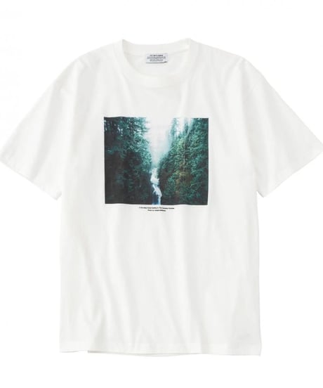 【POET MEETS DUBWISE（ポエトミーツダブワイズ） 】CANADIAN ROCKIES T-Shirt　−WHITE