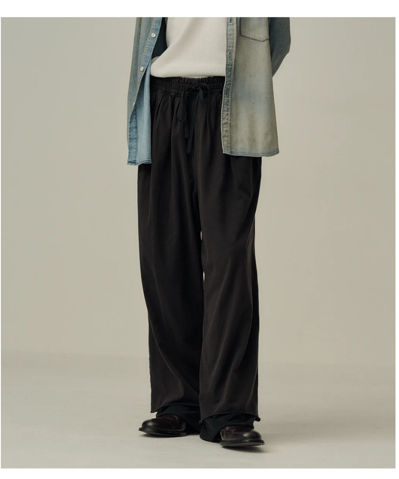 パンツ ANCELLM FADED DRAPE WIDE EASY CUT SLACKS ANCELLM DRAPE WIDE EASY CUT SLACKS ancellm FADED DRAPE WIDE EASY