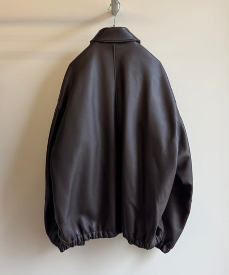 【YOKO SAKAMOTO（ヨーコサカモト）】ZIP BLOUSON -BROWN（ HIMALAYAN SHEEP）
