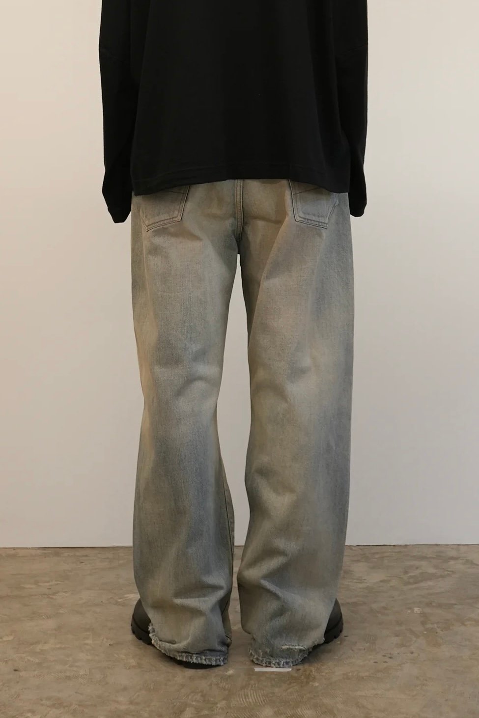 ANCELLM（アンセルム）】P/DAMAGE DENIM STRAIGHT 5P PANT 