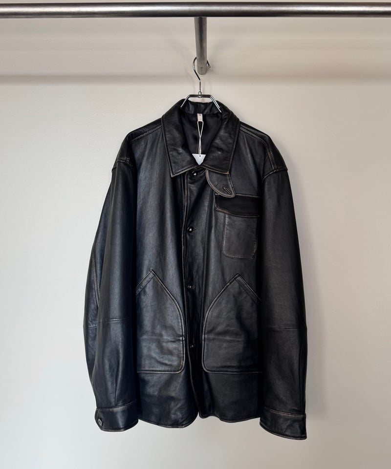 CCU（シーシーユー）】 HUNTING JKT -SHEEP RUB SKIN -BLAC