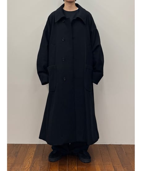 【VOAAOV】wool light coat black ZARA WOOL COAT WITH FAUX FUR LAPEL COLLAR BLACK FW24/25 SIZES XS
