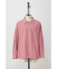 【SHINYAKOZUKA（シンヤコヅカ）】ROOMY SHIRT　− RED GINGHAM