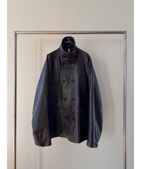 【CCU（シーシーユー）】  COVERALL -COW SKIN -D.BROWN