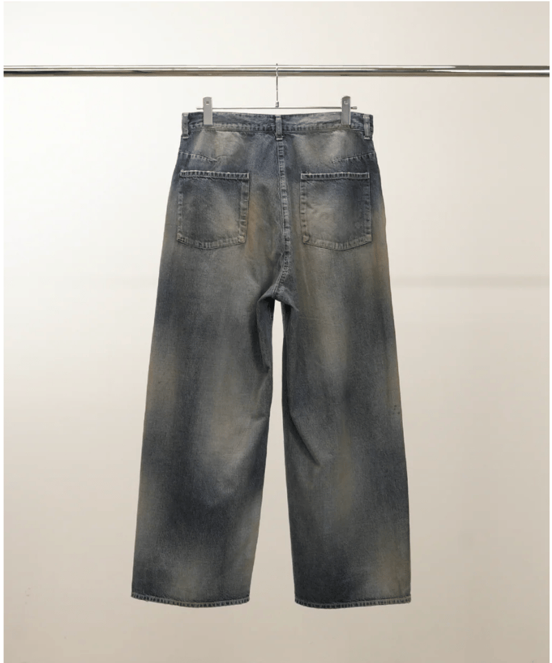 25AW ANCELLM DENIM WIDE SLACKS インディゴ　2 ANCELLM（アンセルム）】DENIM WIDE SLACKS -INDIGO | tad