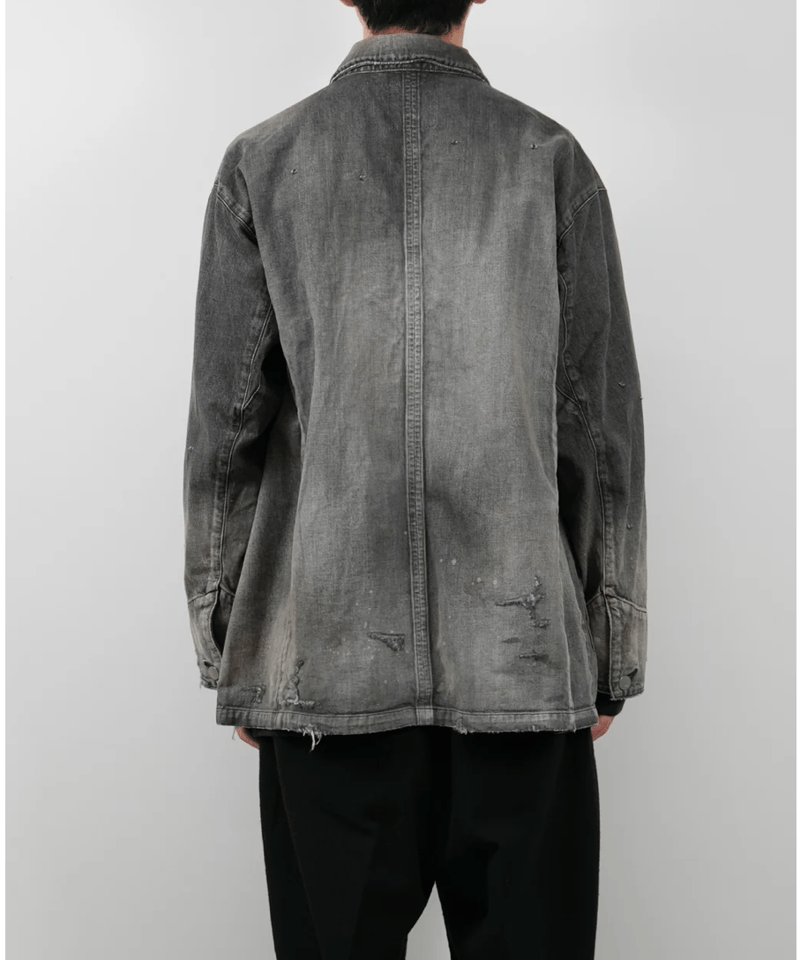 ANCELLM(アンセルム)】DENIM COVERALL -BLACK | tadayoi ANCELLM(アンセルム)】DENIM COVERALL -BLACK | tadayoi
