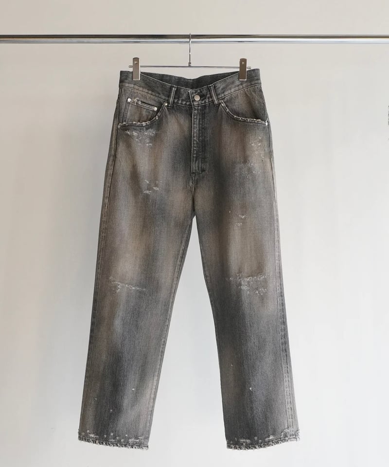 楽天市場】【中古】ANCELLM 24SS AGING WIDE DENIM PANTS エイジング 