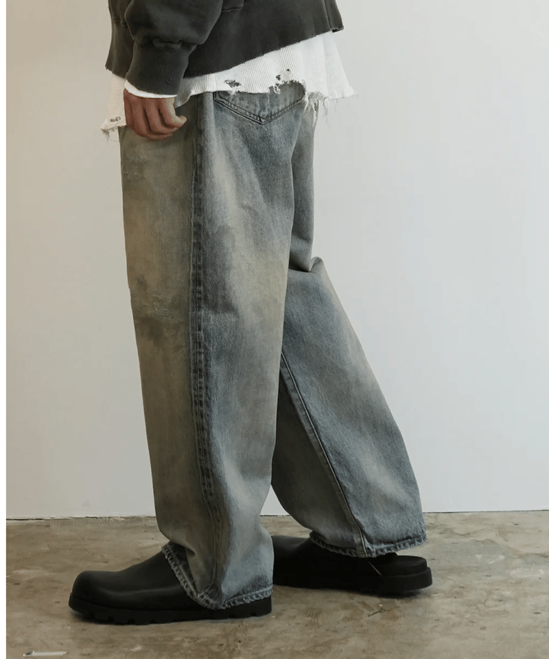ANCELLM（アンセルム）】P/TAPERED 5P DENIM PANTS -INDIG