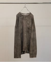 【ANCELLM（アンセルム）】UNEVENNESS MESH LS -BLACK