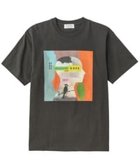 【POET MEETS DUBWISE（ポエトミーツダブワイズ） 】"HOPE" INKJET T-shirt -SUMI