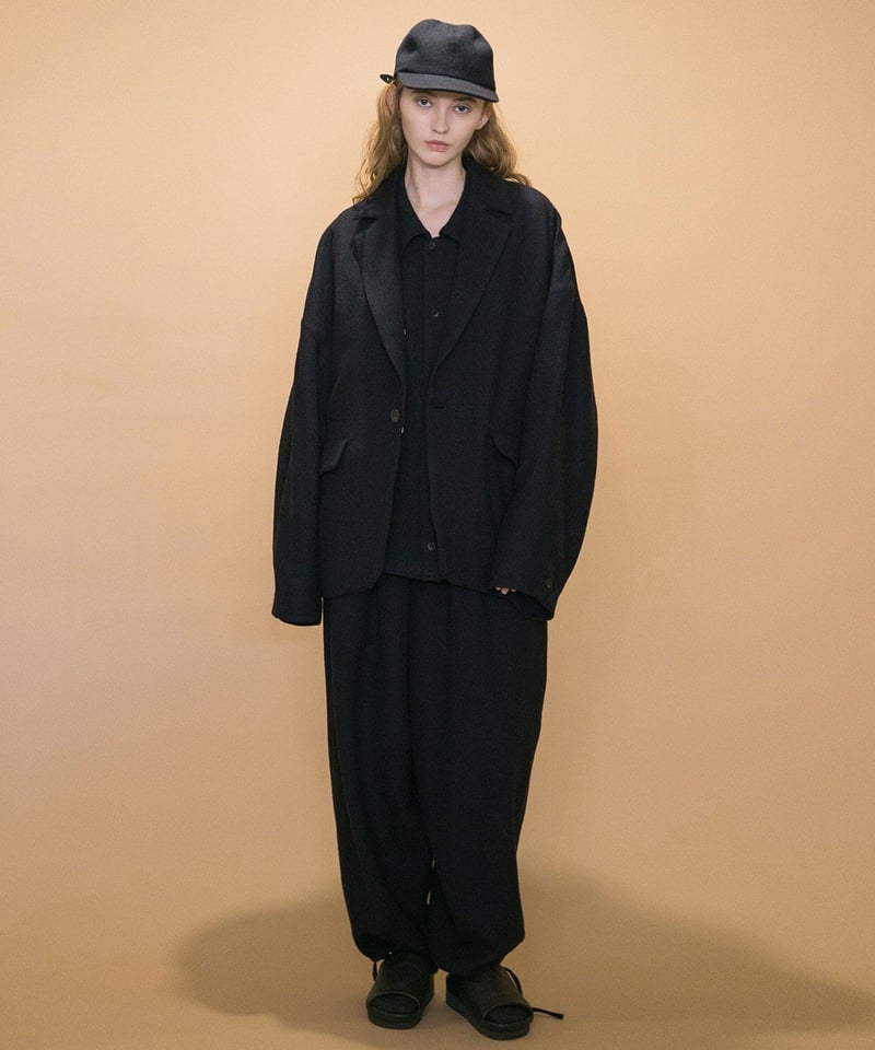 my beautiful landlet】 WOOL TWILL BIG JACKET-