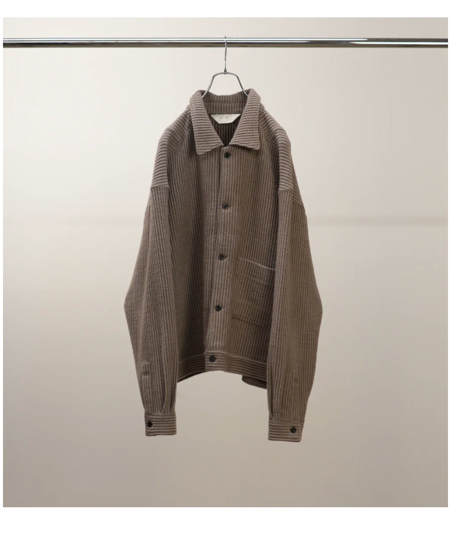 ANCELLM（アンセルム）】WOOL CORDUROY WORK SHIRT JACKET