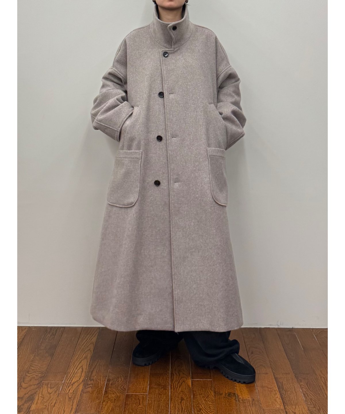 k*d様 新品タグ付き✨VOAAOV　ヴォアーブ　ウールロングコート　グレー　ユ k*d様 新品タグ付き✨VOAAOV ヴォアーブ ウールロングコート グレー ユ