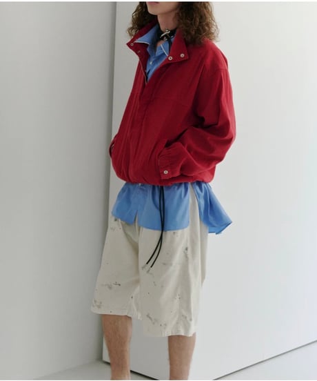 【ANCELLM（アンセルム）】L/N PULLOVER SHIRT -RED