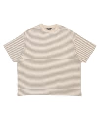 【EVCON（エビコン）】BORDER WIDE S/S T-SHIRT -IVORY