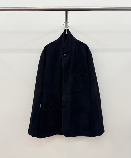 【YOKO SAKAMOTO（ヨーコサカモト）】2B JACKET -BLACK (SEEP SUEDE)