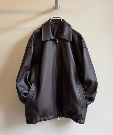 【YOKO SAKAMOTO（ヨーコサカモト）】ZIP BLOUSON -BROWN（ HIMALAYAN SHEEP）
