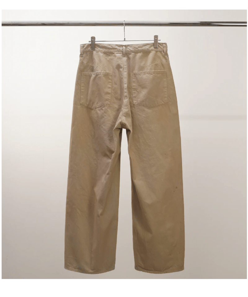 ANCELLM（アンセルム）】DENIM WIDE SLACKS -SAND | tadayoi