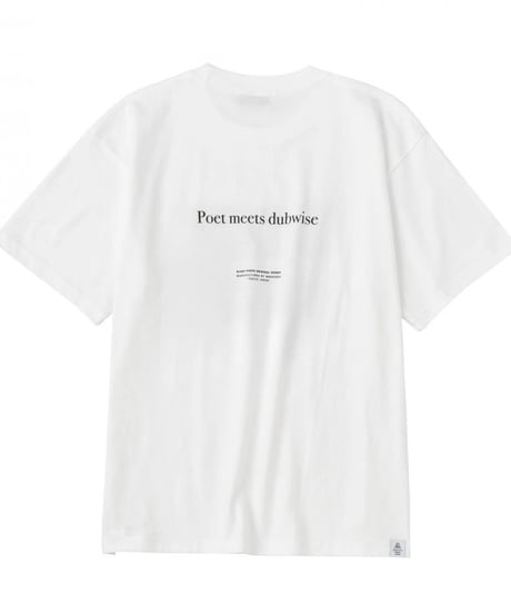 【POET MEETS DUBWISE（ポエトミーツダブワイズ） 】WHITE SANDS T-shirt -WHITE