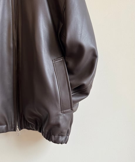 【YOKO SAKAMOTO（ヨーコサカモト）】ZIP BLOUSON -BROWN（ HIMALAYAN SHEEP）