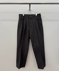 【YOKO SAKAMOTO（ヨーコサカモト）】DOUBLE PLEATED TROUSERS 　-BROWN