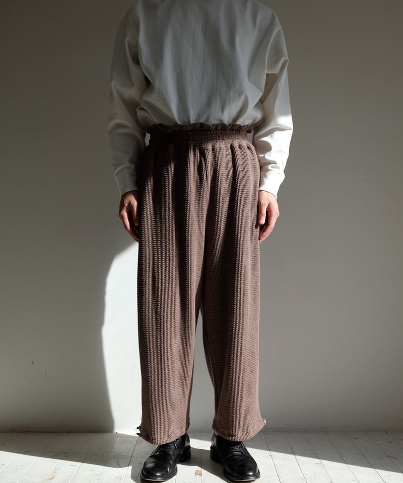 refomed リフォメッド】 AZEAMI THERMAL PANTS - CHARCOAL / PARK 