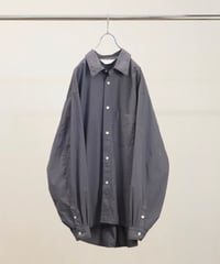 【ANCELLM（アンセルム）】SHRINK OVER SHIRT -NAVY