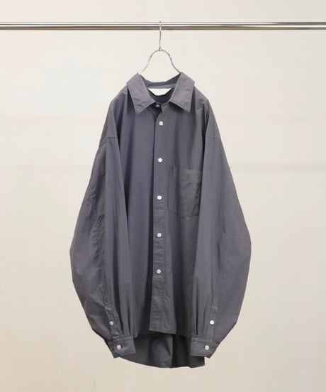 【ANCELLM（アンセルム）】SHRINK OVER SHIRT -NAVY