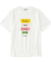 【POET MEETS DUBWISE（ポエトミーツダブワイズ） 】LOST AND FOUND T-Shirt　−WHITE