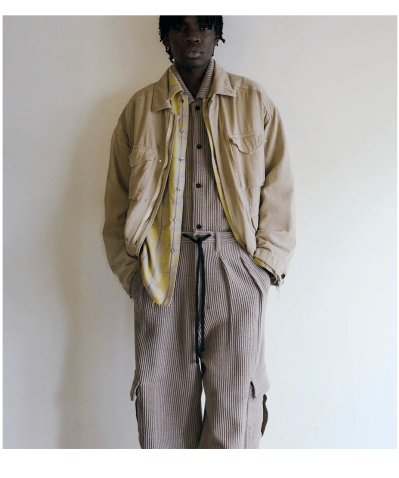 ANCELLM（アンセルム）】WOOL CORDUROY WORK SHIRT JACKET