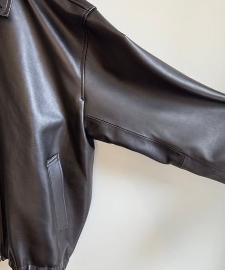 【YOKO SAKAMOTO（ヨーコサカモト）】ZIP BLOUSON -BLACK（ HIMALAYAN SHEEP）