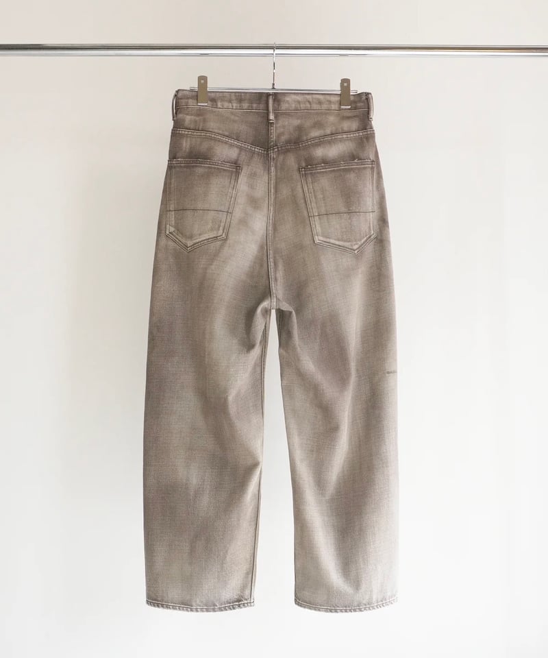 ANCELLM(アンセルム)】AGING WIDE DENIM 5P PANTS –BROW ANCELLM(アンセルム)】AGING WIDE DENIM 5P PANTS –BROW