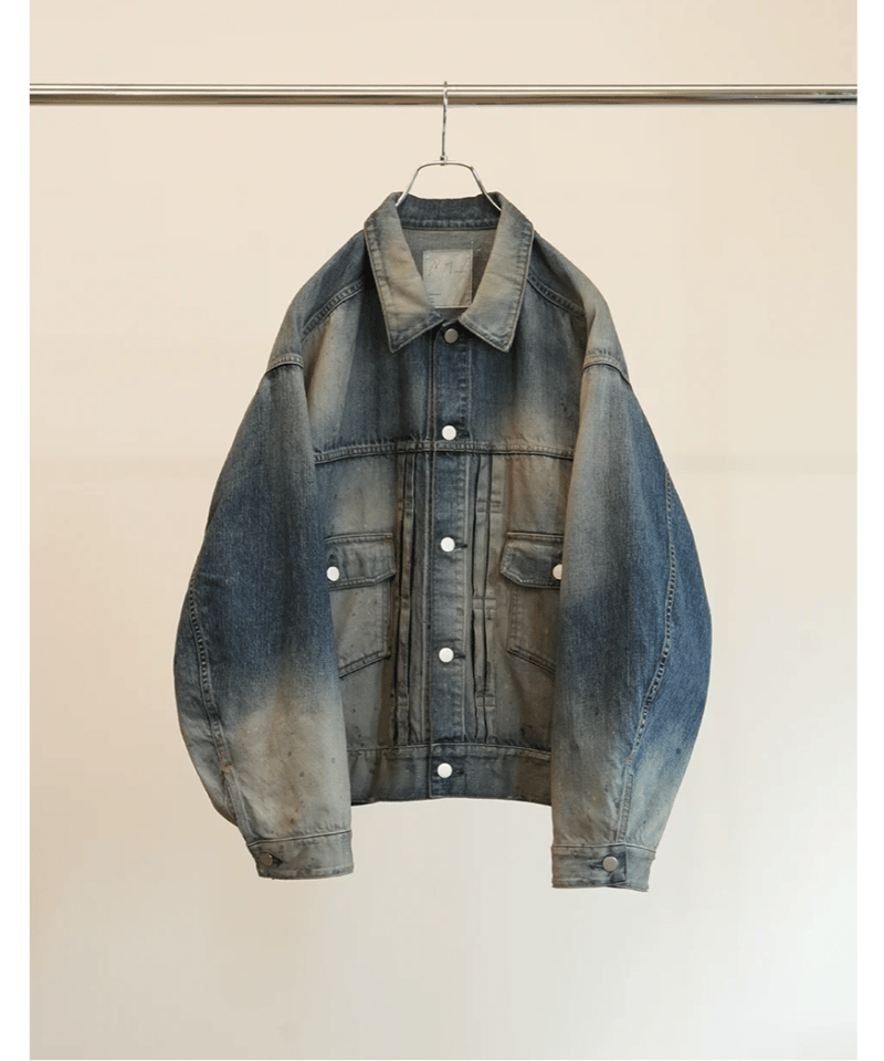 ANCELLM アンセルム エイジングデニムジャケット ANCELLM アンセルム 25SS ANC-JK49 AGING DENIM JACKET