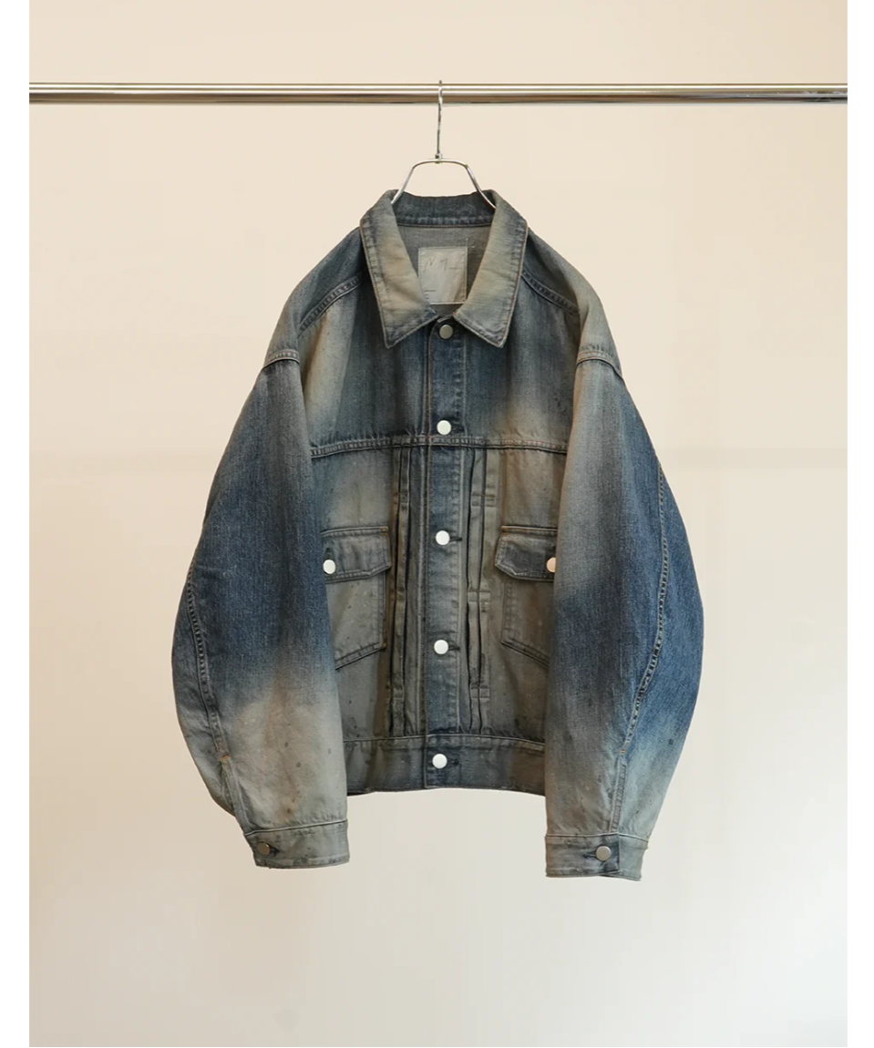ANCELLM DAMAGE DENIM JACKET デニム ジャケット ANCELLM（アンセルム）】AGING DENIM JACKET -D.INDIGO |