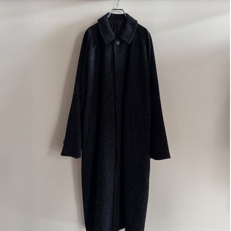 ヨーコサカモト　グレー コート YOKO SAKAMOTO TWEED DOUBLE BREASTED COAT - GRAY - PURAS