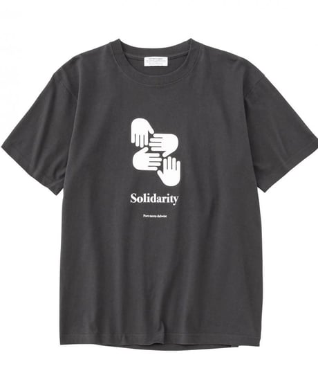 【POET MEETS DUBWISE（ポエトミーツダブワイズ） 】SOLIDARITY T-Shirt −SUMI