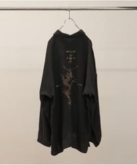 【ANCELLM（アンセルム）】EMBROIDERED SOUVENIR SHIRT -BLACK